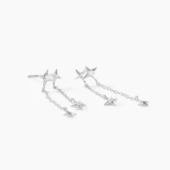 Histoire d'Or Boucles D'oreilles Pendantes Astre Precieux Argent Blanc Oxyde* Boucles D'Oreilles|Boucles D'Oreilles Fantaisie