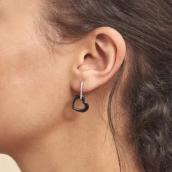 Histoire d'Or Boucles D'oreilles Pendantes Elodie Argent Blanc Oxyde Et Céramique* Boucles D'Oreilles|Boucles D'Oreilles Fantaisie