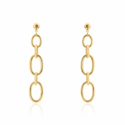 Histoire d'Or Boucles D'oreilles Pendantes Lina Acier Doré* Boucles D'Oreilles|Boucles D'Oreilles Fantaisie