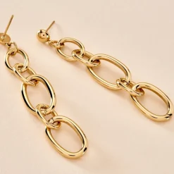 Histoire d'Or Boucles D'oreilles Pendantes Lina Acier Doré* Boucles D'Oreilles|Boucles D'Oreilles Fantaisie