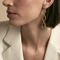 Histoire d'Or Boucles D'oreilles Pendantes Lina Acier Doré* Boucles D'Oreilles|Boucles D'Oreilles Fantaisie