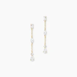 Histoire d'Or Boucles D'Oreilles Pendantes Sparkle Or Jaune Oxyde De Zirconium* Boucles D'Oreilles|Boucles D'Oreilles Pendantes