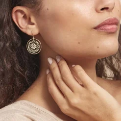 Clearance Histoire d'Or Boucles D'oreilles Pendantes Rosamund Or Jaune