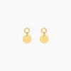Outlet Histoire d'Or Boucles D'Oreilles Pendantes Finesse Acier Jaune