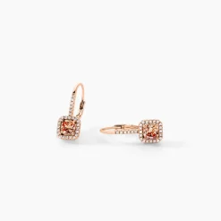 Clearance Histoire d'Or Boucles D'oreilles Pendantes Rio Argent Rose Oxyde De Zirconium argent rose oxyde champagne
