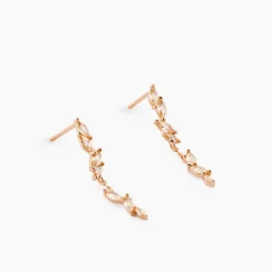 Histoire d'Or Boucles D'oreilles Pendantes Ellyn Argent Rose Oxyde De Zirconium* Boucles D'Oreilles|Boucles D'Oreilles Fantaisie