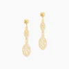 Hot Histoire d'Or Boucles D'oreilles Pendantes Artemisia Or Jaune