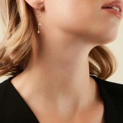 Best Histoire d'Or Boucles D'Oreilles Pendantes Jacaline Or Jaune Perle De Culture Oxyde De Zirconium