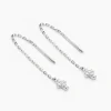 Histoire d'Or Boucles D'oreilles Pendantes Siem Argent Blanc Oxyde De Zirconium* Boucles D'Oreilles|Boucles D'Oreilles Fantaisie
