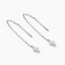 Histoire d'Or Boucles D'oreilles Pendantes Siem Argent Blanc Oxyde De Zirconium* Boucles D'Oreilles|Boucles D'Oreilles Fantaisie