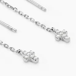 Histoire d'Or Boucles D'oreilles Pendantes Siem Argent Blanc Oxyde De Zirconium* Boucles D'Oreilles|Boucles D'Oreilles Fantaisie