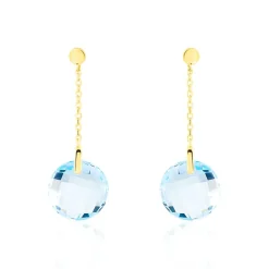 Histoire d'Or Boucles D'oreilles Pendantes Ludmille Or Jaune Topaze* Boucles D'Oreilles|Boucles D'Oreilles Pendantes