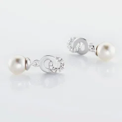Histoire d'Or Boucles D'oreilles Pendantes Anilie Argent Blanc Perle D'imitation* Boucles D'Oreilles|Boucles D'Oreilles Fantaisie