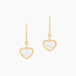 Histoire d'Or Boucles D'oreilles Pendantes Naïade Or Jaune Nacre* Boucles D'Oreilles|Boucles D'Oreilles Pendantes