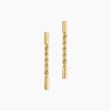 Histoire d'Or Boucles D'Oreilles Pendantes Gwandoya Or Jaune