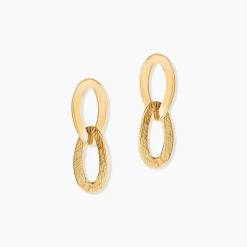 New Histoire d'Or Boucles D'Oreilles Pendantes Jovane Or Jaune