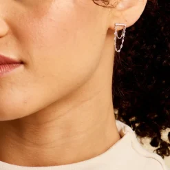 Histoire d'Or Boucles D'oreilles Pendantes Mircea Argent Blanc Oxyde De Zirconium* Boucles D'Oreilles|Boucles D'Oreilles Fantaisie