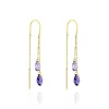Histoire d'Or Boucles D'oreilles Pendantes Terence Or Jaune Amethyste* Boucles D'Oreilles|Boucles D'Oreilles Pendantes