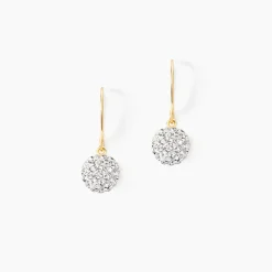 Histoire d'Or Boucles D'oreilles Pendantes Or Jaune Fidelia Cristal* Boucles D'Oreilles|Boucles D'Oreilles Pendantes