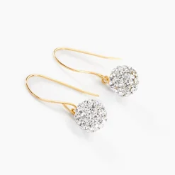 Histoire d'Or Boucles D'oreilles Pendantes Or Jaune Fidelia Cristal* Boucles D'Oreilles|Boucles D'Oreilles Pendantes