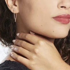 Histoire d'Or Boucles D'oreilles Pendantes Plaqué Or Lienard Oxydes De Zirconium* Boucles D'Oreilles|Boucles D'Oreilles Fantaisie