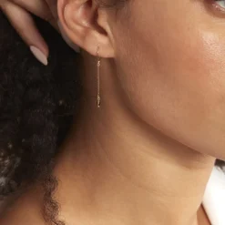 Outlet Histoire d'Or Boucles D'oreilles Pendantes Arenale Or Jaune Quartz or jaune quartz marron