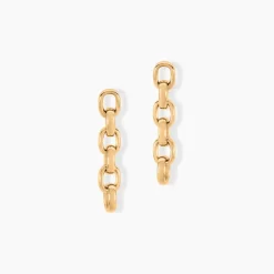 New Histoire d'Or Boucles D'oreilles Pendantes Lilla Plaqué Or Jaune