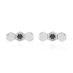 Discount Histoire d'Or Boucles D'oreilles Pendantes Ondina Argent Blanc Oxyde De Zirconium