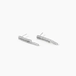 Histoire d'Or Boucles D'oreilles Pendantes River Or Blanc Diamant* Boucles D'Oreilles|Boucles D'Oreilles Pendantes