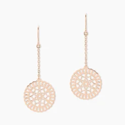 Histoire d'Or Boucles D'oreilles Pendantes Rotonda Argent Rose* Boucles D'Oreilles|Boucles D'Oreilles Fantaisie