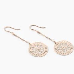 Histoire d'Or Boucles D'oreilles Pendantes Rotonda Argent Rose* Boucles D'Oreilles|Boucles D'Oreilles Fantaisie