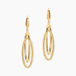 Discount Histoire d'Or Boucles D'Oreilles Pendantes Francisek Or Jaune