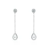 Discount Histoire d'Or Boucles D'oreilles Pendantes Brenda Or Blanc Topaze