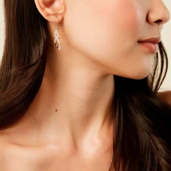 Histoire d'Or Boucles D'Oreilles Pendantes Sumati Or Jaune Oxyde De Zirconium* Boucles D'Oreilles|Boucles D'Oreilles Pendantes