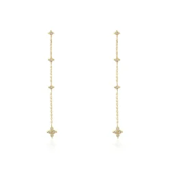 Histoire d'Or Boucles D'oreilles Pendantes Ziha Plaqué Or Jaune Oxyde De Zirconium* Boucles D'Oreilles|Boucles D'Oreilles Fantaisie