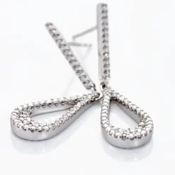 Histoire d'Or Boucles D'oreilles Pendantes Or Blanc Abilene Diamants* Boucles D'Oreilles|Boucles D'Oreilles Pendantes