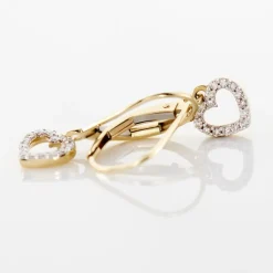 Histoire d'Or Boucles D'oreilles Pendantes Ursa Or Jaune Diamant* Boucles D'Oreilles|Boucles D'Oreilles Pendantes