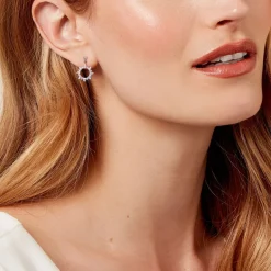 Histoire d'Or Boucles D'oreilles Pendantes Teana Argent Blanc Oxyde De Zirconium