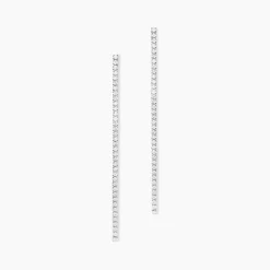 Best Histoire d'Or Boucles D'oreilles Pendantes Lou-anne De Zirconium argent blanc oxyde
