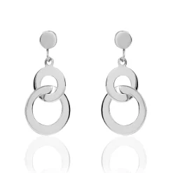 Histoire d'Or Boucles D'oreilles Pendantes Anjeza Argent Blanc* Boucles D'Oreilles|Boucles D'Oreilles Fantaisie