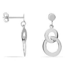 Histoire d'Or Boucles D'oreilles Pendantes Anjeza Argent Blanc* Boucles D'Oreilles|Boucles D'Oreilles Fantaisie