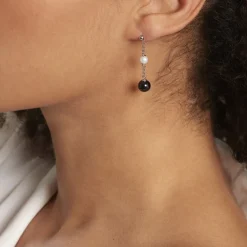 Histoire d'Or Boucles D'oreilles Pendantes Lucia Cera Argent Blanc Perle De Culture* Boucles D'Oreilles|Boucles D'Oreilles Fantaisie