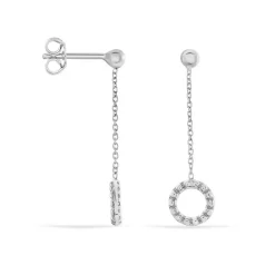 Histoire d'Or Boucles D'oreilles Pendantes Peytone Argent Blanc* Boucles D'Oreilles|Boucles D'Oreilles Fantaisie