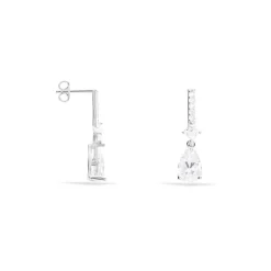 Outlet Histoire d'Or Boucles D'oreilles Pendantes Eowyn Argent Blanc Oxyde De Zirconium