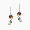 Histoire d'Or Boucles D'oreilles Pendantes Murriel Argent Blanc Ambre* Boucles D'Oreilles|Boucles D'Oreilles Pendantes