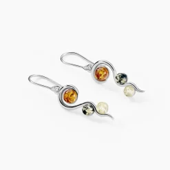 Histoire d'Or Boucles D'oreilles Pendantes Murriel Argent Blanc Ambre* Boucles D'Oreilles|Boucles D'Oreilles Pendantes