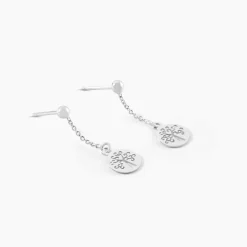 Histoire d'Or Boucles D'oreilles Pendantes Audrey-rose Argent Blanc* Boucles D'Oreilles|Boucles D'Oreilles Fantaisie