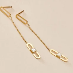 Histoire d'Or Boucles D'oreilles Pendantes Minimalist Chic Or Jaune Oxyde* Boucles D'Oreilles|Boucles D'Oreilles Pendantes