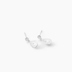 Histoire d'Or Boucles D'oreilles Pendantes Phaenna Or Blanc Oxyde De Zirconium* Boucles D'Oreilles|Boucles D'Oreilles Pendantes