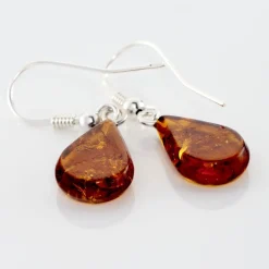 Discount Histoire d'Or Boucles D'oreilles Pendantes Argent Blanc Mareme Ambre